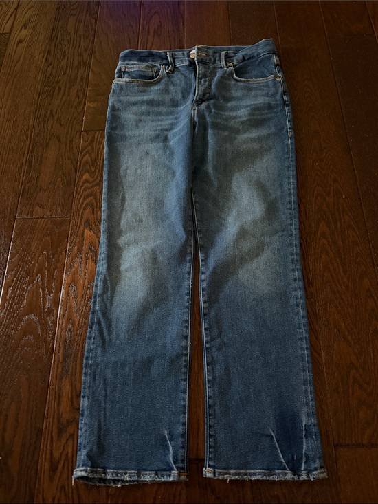 Good American Denim - Good American Blue Straight-Leg Jeans